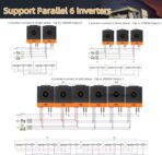 Inversor Solar Híbrido PowMr 5200W 48V a 110V/120V Onda Pura con MPPT 100A – Fase Dividida y Sistema Expandible Off-Grid - Imagen 2