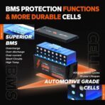 Batería LiFePO4 24V 100Ah (2560Wh) Litime con BMS 100A – Ciclo Profundo para Sistema Solar, RV y Uso Marino - Imagen 7