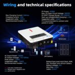 Inversor Solar Híbrido 3600W 24V a 110V/120V Onda Pura con MPPT 120A – Todo en Uno para Sistema Solar, Hogar y RV - Imagen 7