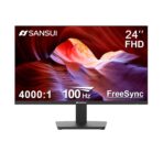 Monitor SANSUI 24” FHD 100Hz HDR10 – HDMI y VGA, FreeSync, Diseño Ultra Delgado Compatible VESA (ES-24F2)