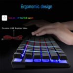BlueFinger Combo Gamer RGB Teclado Retroiluminado + Mouse Gaming LED + Alfombrilla USB para PC y Laptop - Imagen 2