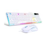 MageGee K1 Combo Gamer Teclado RGB Retroiluminado + Mouse Gaming USB 104 Teclas para PC y Laptop