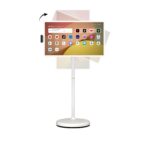 ApoloSign Smart TV Portátil 32" FHD Gen 2 con Pantalla Táctil, Android 15, Batería 15000 mAh y Soporte con Ruedas