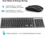 JOYACCESS Teclado y Mouse Inalámbricos 2.4G – Combo Ergonómico Delgado con Nano Receptor USB para PC, Laptop y Windows - Imagen 3