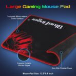 BlueFinger Combo Gamer RGB 4 en 1 Teclado Retroiluminado + Mouse Gaming + Auriculares con Micrófono + Alfombrilla - Imagen 5