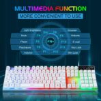 MageGee K1 Combo Gamer Teclado RGB Retroiluminado + Mouse Gaming USB 104 Teclas para PC y Laptop - Imagen 2