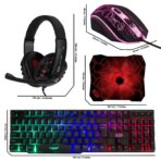 Orzly Hornet RX-250 Combo Gamer 4 en 1 Teclado RGB + Mouse Gaming + Auriculares con Micrófono + Alfombrilla - Imagen 8