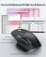 Mouse Inalámbrico TECKNET Bluetooth 5.0 + 2.4G Recargable 4800 DPI 7 Botones Silencioso - Imagen 4