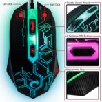 Orzly Hornet RX-250 Combo Gamer 4 en 1 Teclado RGB + Mouse Gaming + Auriculares con Micrófono + Alfombrilla - Imagen 5