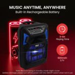 Pyle Altavoz PA Bluetooth Portátil 400W – Karaoke con Micrófono - Imagen 4