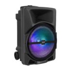 Pyle Sistema de Bocina PA Portátil Bluetooth 800W – Altavoz DJ con Subwoofer de 12", Entrada USB, SD, AUX y Micrófono