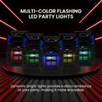 Pyle Altavoz PA Bluetooth Portátil 400W – Karaoke con Micrófono - Imagen 5