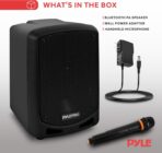 Pyle Altavoz PA Karaoke Bluetooth 600W – Portátil con Micrófono Inalámbrico - Imagen 5