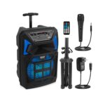 Pyle Altavoz PA Bluetooth Portátil 400W – Karaoke con Micrófono