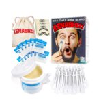 KENASHII Kit de Depilación Nasal con Cera – 100 g de Cera y 24 Aplicadores – Eliminación de Vello en Nariz y Orejas para Hombres y Mujeres