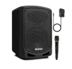 Pyle Altavoz PA Karaoke Bluetooth 600W – Portátil con Micrófono Inalámbrico