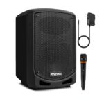 Pyle Altavoz PA Karaoke Bluetooth 600W – Portátil con Micrófono Inalámbrico