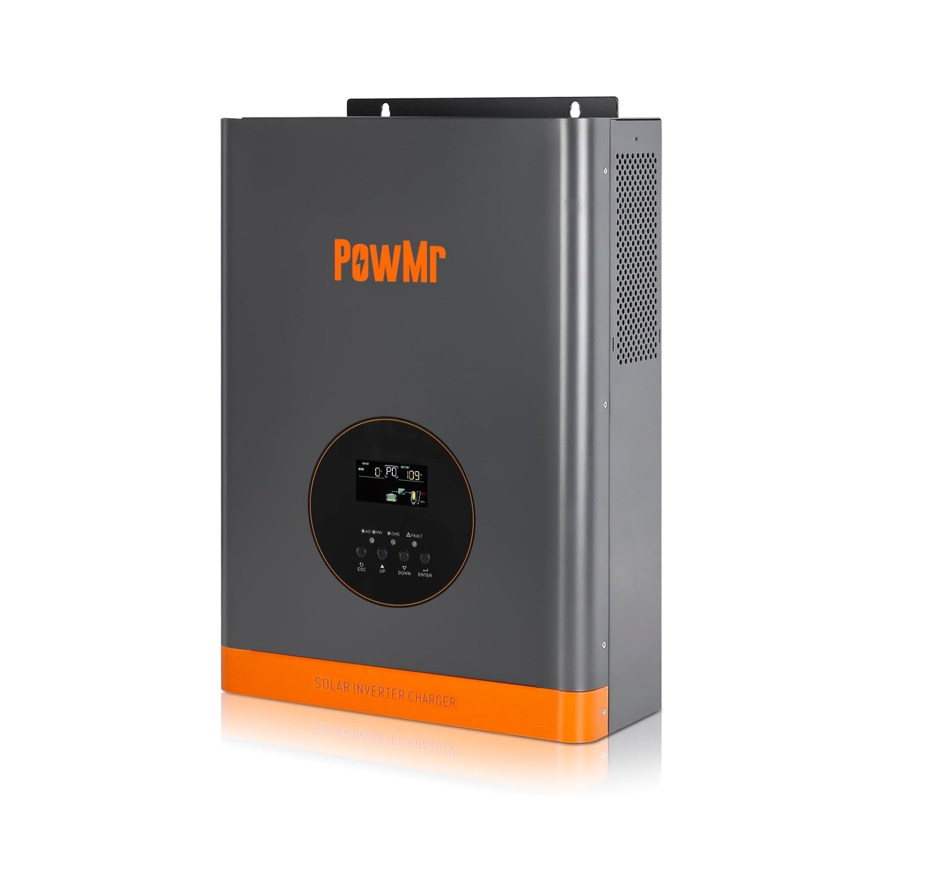 PowMr 3000W 24V to 110V Pure Sine Wave Hybrid Solar Inverter 60A MPPT Low Frequency