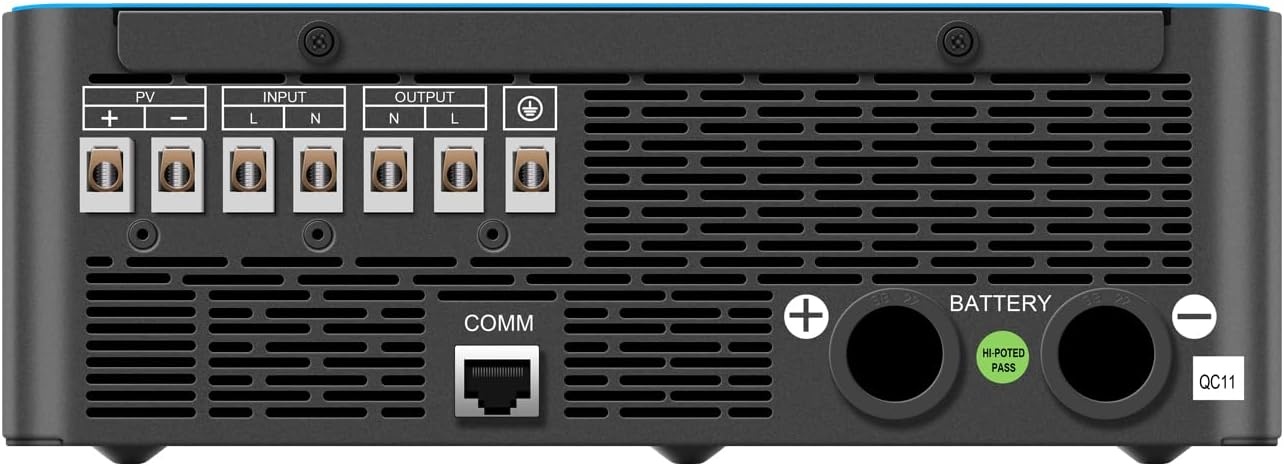4000W 24V to 110V Pure Sine Wave Hybrid Solar Inverter 140A MPPT LCD Touchscreen - Image 5