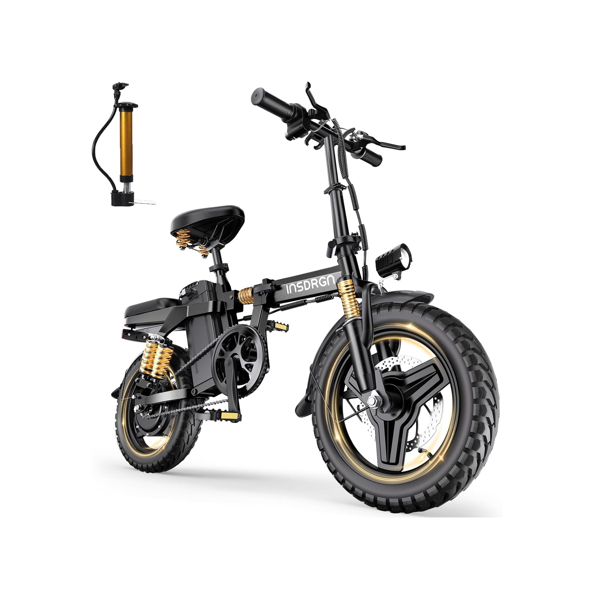 14” Foldable Electric Bike 1500W Peak 48V 16Ah Extended Range and Disc Brakes