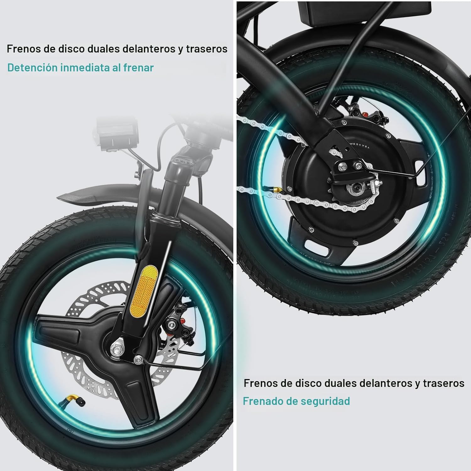 1200W Peak 24MPH Foldable Adult Electric Bike with 48V Removable Battery - Image 2