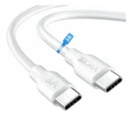 Cable 1Hora CAB252 Tipo C a Tipo C 1M 3A para Carga Rápida y Datos - Imagen 2