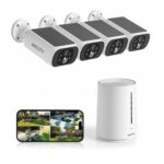 Sistema de Cámaras Solares ARCCTV C3 de 4 Cámaras 2K/4MP, Inalámbricas, Visión Nocturna a Color y Tarjeta 32GB
