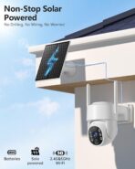 Cámaras de Seguridad Solar Gianteye 2K Inalámbricas para Exterior, Pack de 2, PTZ, Visión Nocturna a Color y Audio 2 Vías - Imagen 5