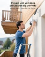 Cámaras de Seguridad Solar Gianteye 2K Inalámbricas para Exterior, Pack de 2, PTZ, Visión Nocturna a Color y Audio 2 Vías - Imagen 4