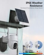 Cámaras de Seguridad Solar Gianteye 2K Inalámbricas para Exterior, Pack de 2, PTZ, Visión Nocturna a Color y Audio 2 Vías - Imagen 2