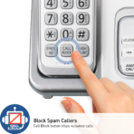 Panasonic KX-TG3812W con 2 Auriculares, Contestadora y Bloqueo de Llamadas - Imagen 3