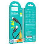 Hoco X122 Benefit - Cable de carga y datos de silicona (DESENPAQUETADO) - Imagen 5