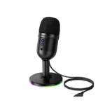Hoco L25 Bright - Micrófono USB de escritorio con monitorización y silencio con un clic