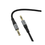 Hoco UPA33 - Cable de audio AUX negro de 1,5 m con conectores de 3,5 mm - Imagen 3