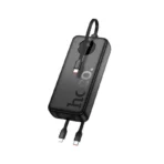 Hoco J132A - Energia bank de 20000 mAh con 3 cables integrados y carga rápida