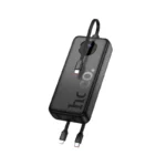 Hoco J132A - Energia bank de 20000 mAh con 3 cables integrados y carga rápida