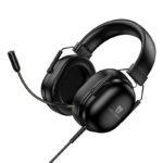 Hoco W113 - Auriculares para juegos USB 7.1 negros con micrófono omnidireccional