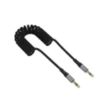 Hoco UPA33 - Cable de audio AUX negro de 1,5 m con conectores de 3,5 mm - Imagen 6