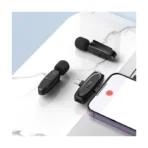 Hoco L15 - Dual-mic clip-on inalambrico digital microfono(iP/Type-C) 6942007638623 black - Imagen 7