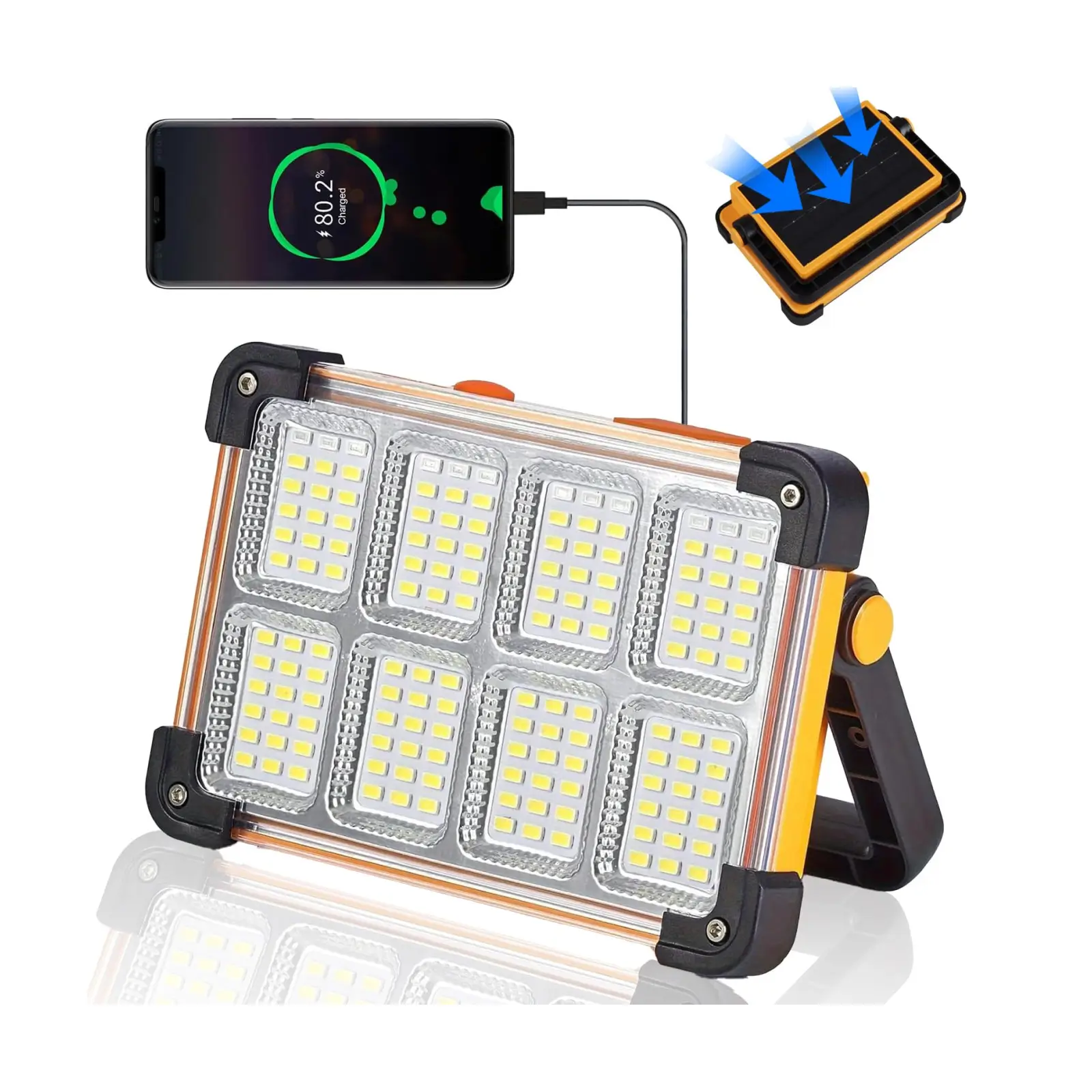 YXQUA 120 W Portable Work Light with 144 LEDs and Solar Charging LP-246145-1