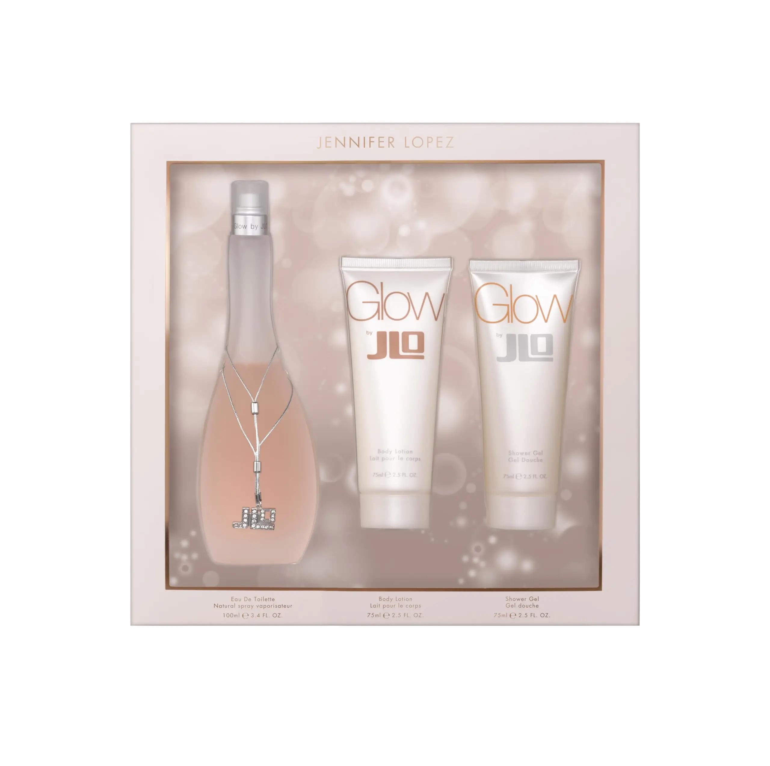 Jennifer Lopez Glow Women's Fragrance Set, Eau de Toilette 3.4 oz, 3 Pieces