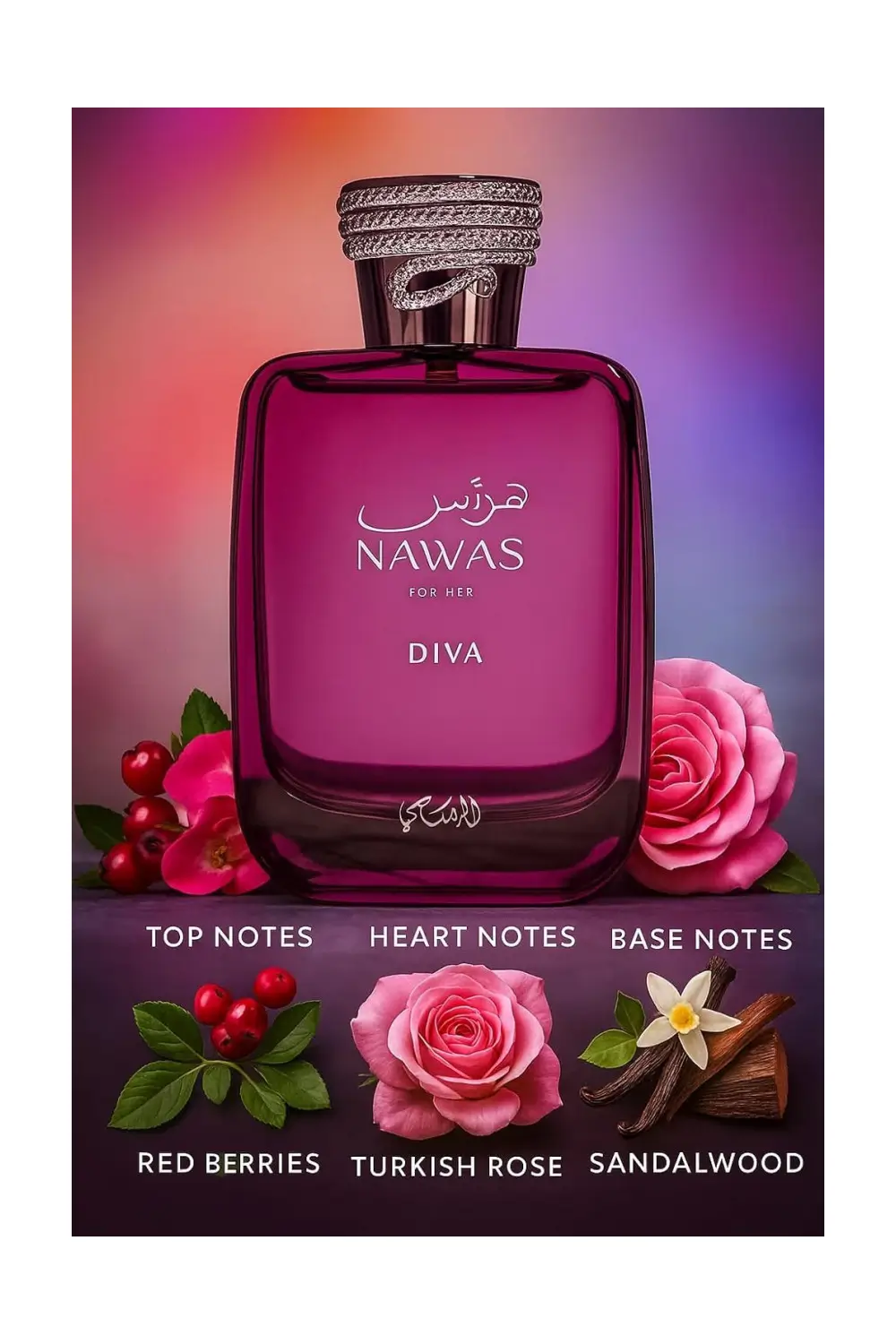 RASASI Hawas Diva Women's Perfume Eau de Parfum 100 ml - Image 3