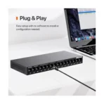 Switch Ethernet Tenda TEG1116M de 16 puertos Gigabit no administrado - Imagen 3