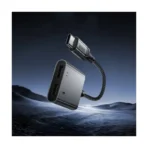 Hoco UPA34A - Convertidor de audio digital Type-C a doble Type-C gris metalizado - Imagen 8